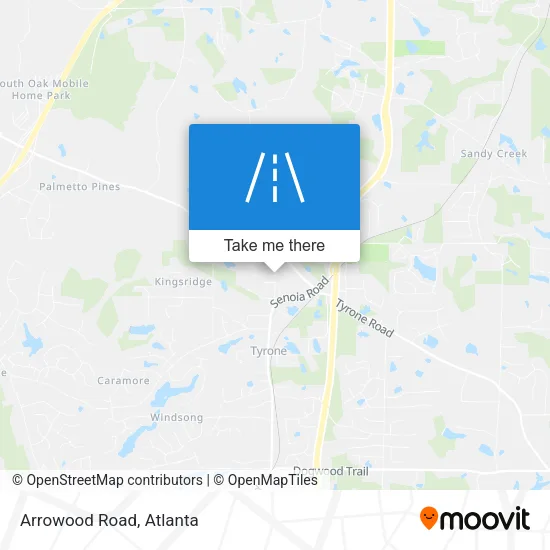 Arrowood Road map