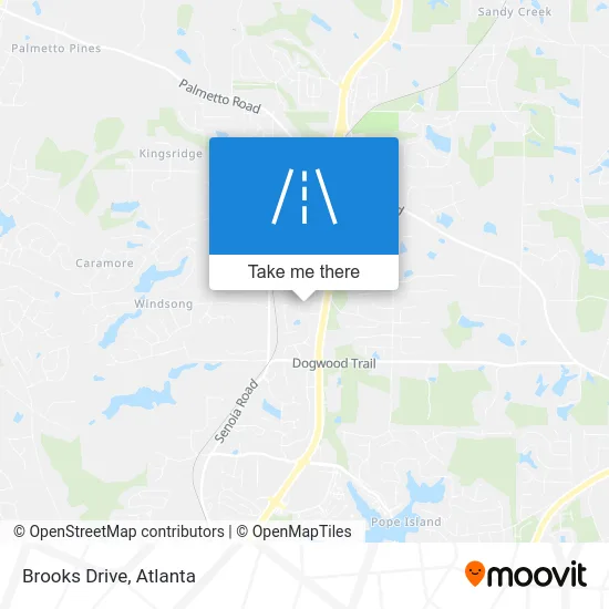 Brooks Drive map