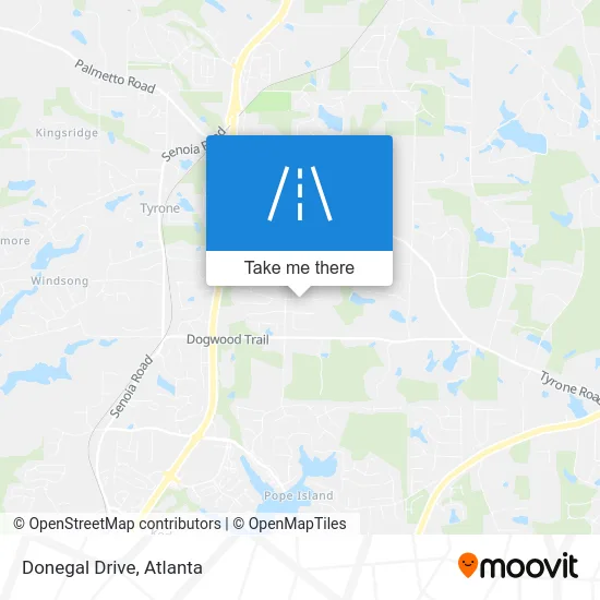 Donegal Drive map