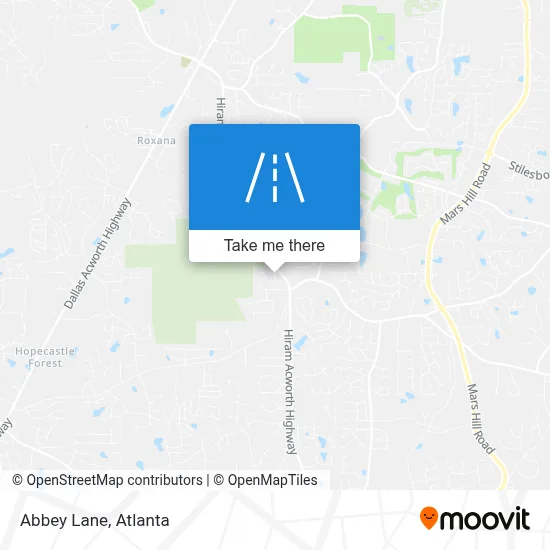 Abbey Lane map