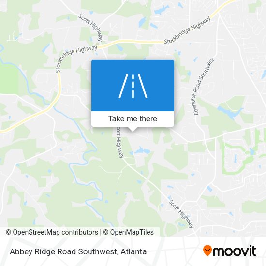 Abbey Ridge Road Southwest map