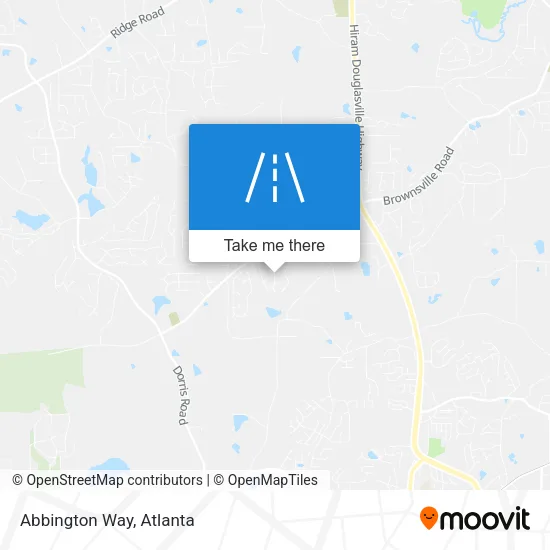 Abbington Way map