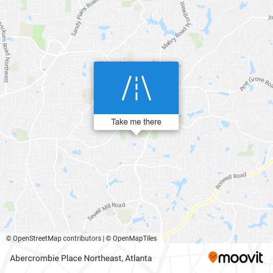 Mapa de Abercrombie Place Northeast