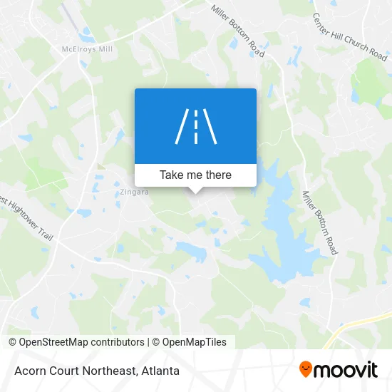 Acorn Court Northeast map
