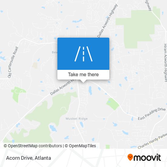 Mapa de Acorn Drive