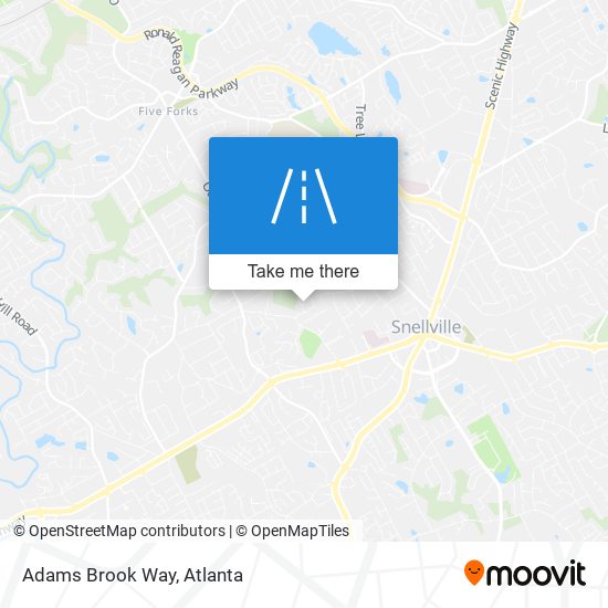 Mapa de Adams Brook Way