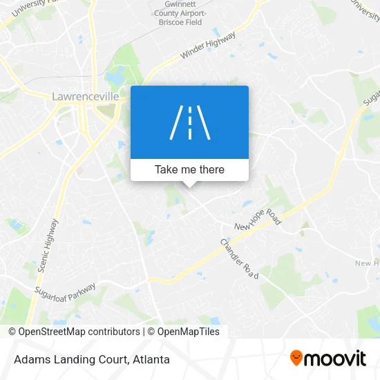 Adams Landing Court map