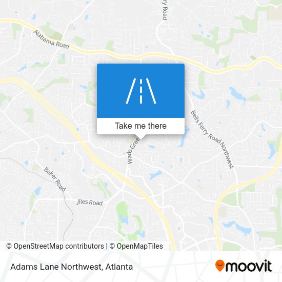 Mapa de Adams Lane Northwest