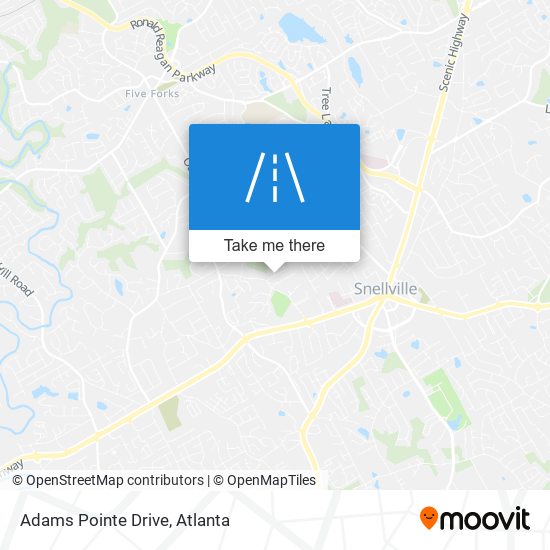 Mapa de Adams Pointe Drive