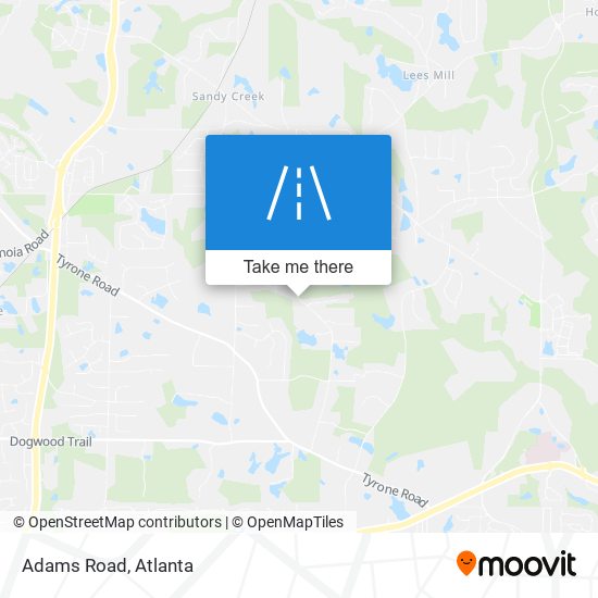 Mapa de Adams Road