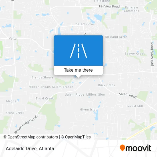 Adelaide Drive map