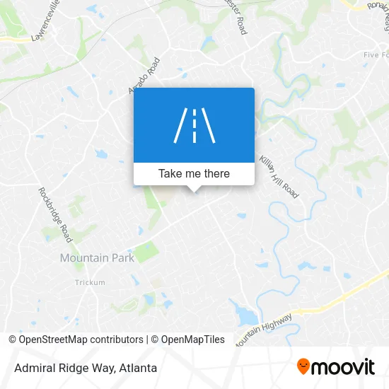 Admiral Ridge Way map