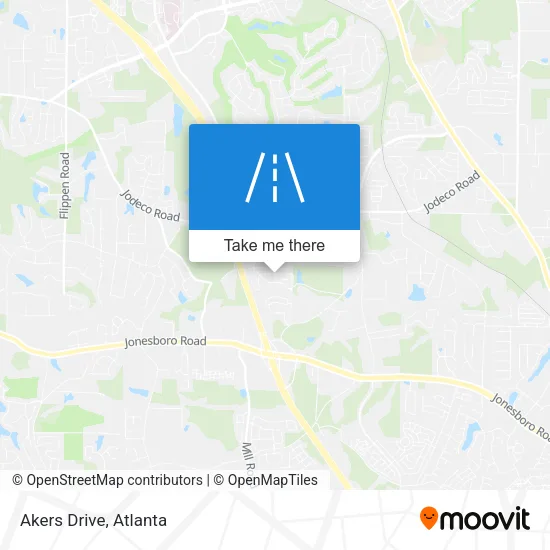 Akers Drive map