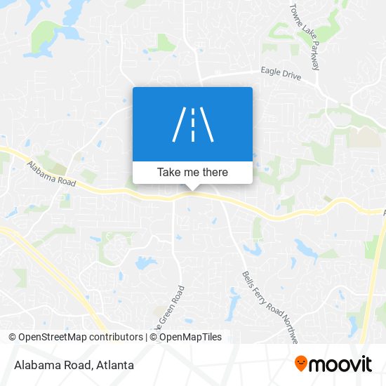 Mapa de Alabama Road