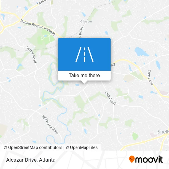 Alcazar Drive map