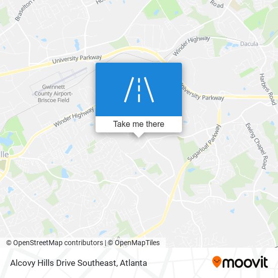 Mapa de Alcovy Hills Drive Southeast