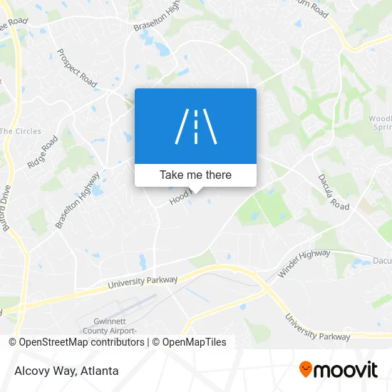 Alcovy Way map