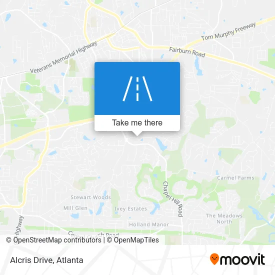 Alcris Drive map