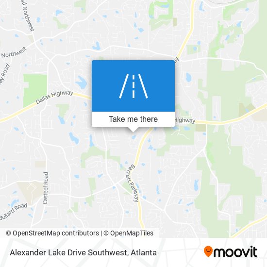 Mapa de Alexander Lake Drive Southwest