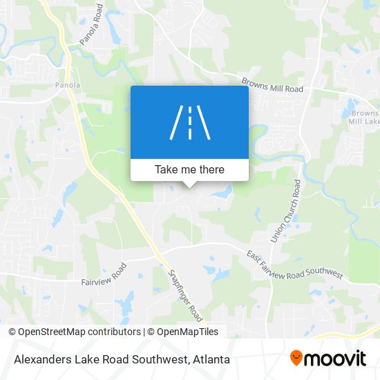 Mapa de Alexanders Lake Road Southwest