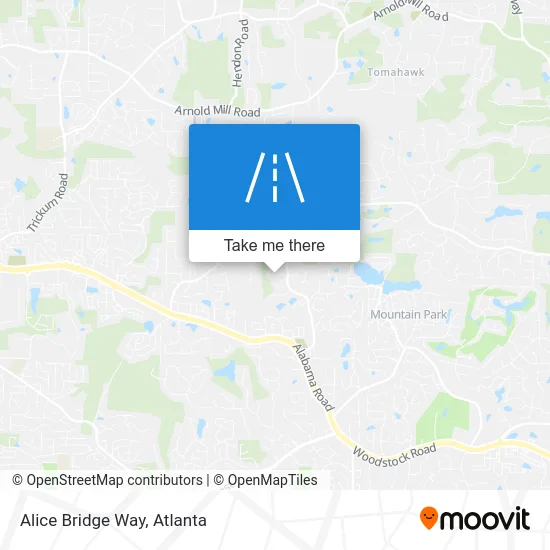 Alice Bridge Way map