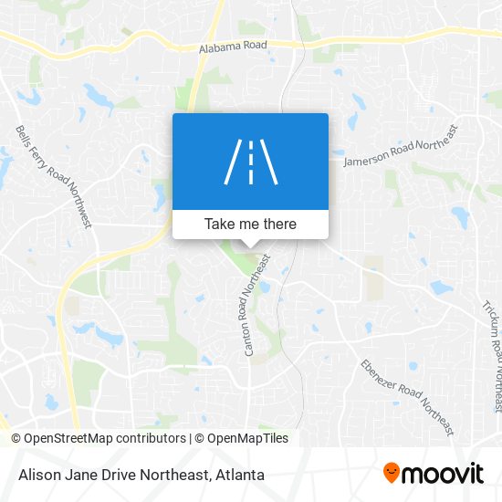 Mapa de Alison Jane Drive Northeast