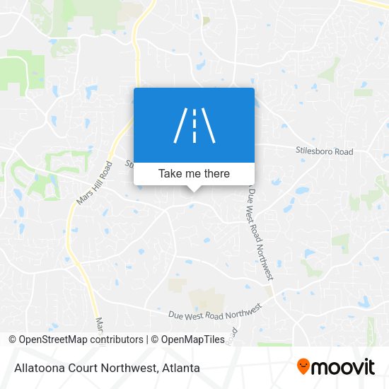 Allatoona Court Northwest map