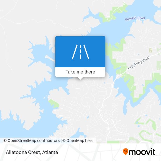 Mapa de Allatoona Crest