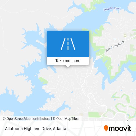 Allatoona Highland Drive map
