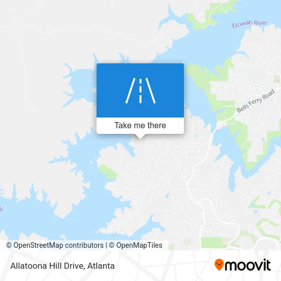 Allatoona Hill Drive map