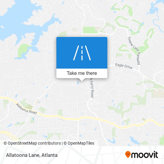 Mapa de Allatoona Lane