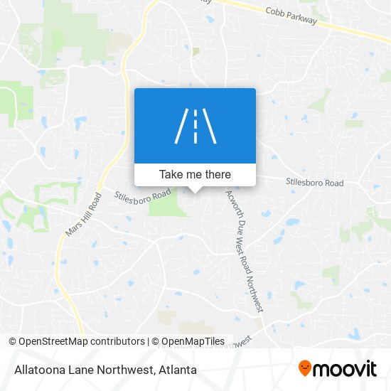 Mapa de Allatoona Lane Northwest