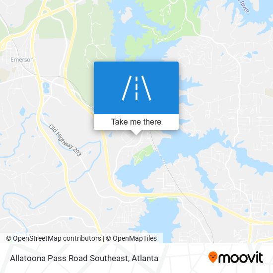 Mapa de Allatoona Pass Road Southeast