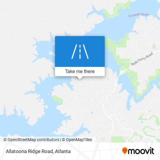 Mapa de Allatoona Ridge Road