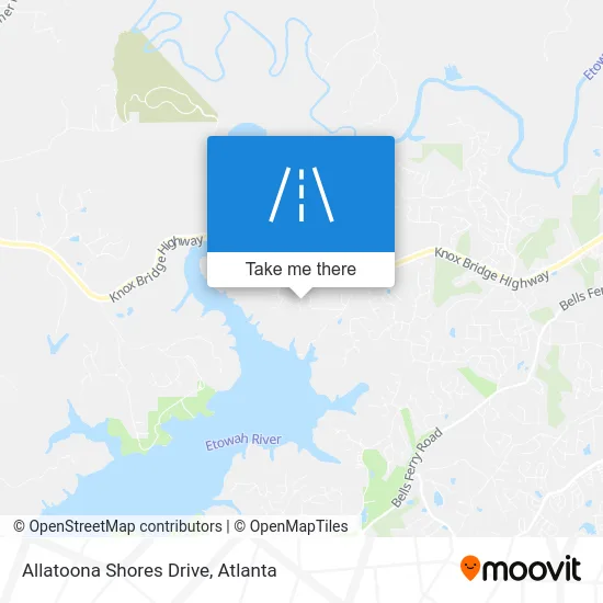 Allatoona Shores Drive map