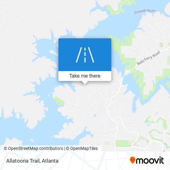 Mapa de Allatoona Trail