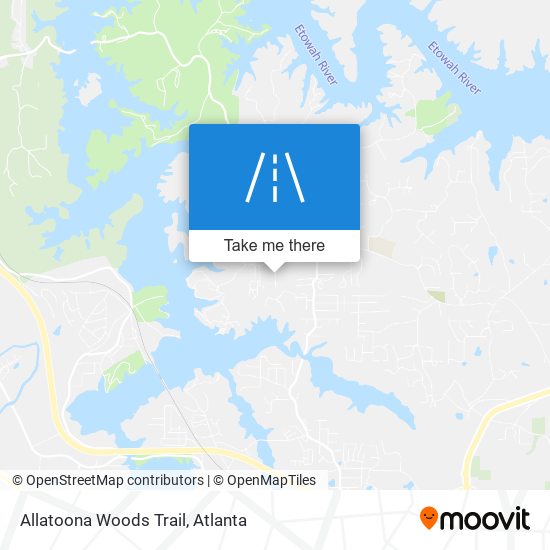 Mapa de Allatoona Woods Trail