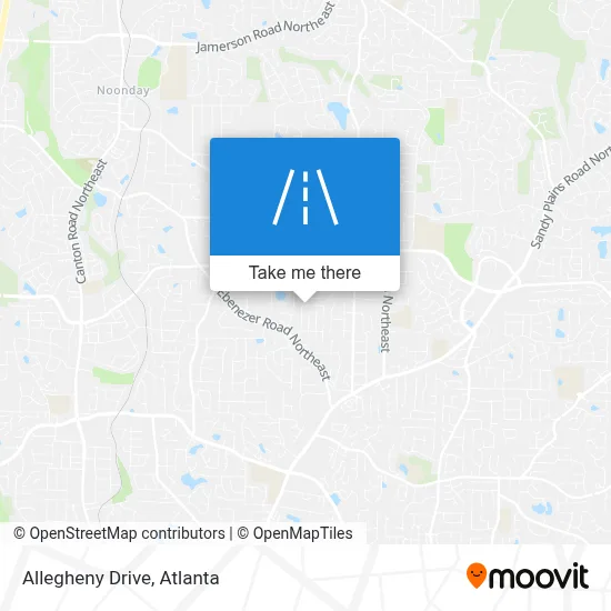Allegheny Drive map
