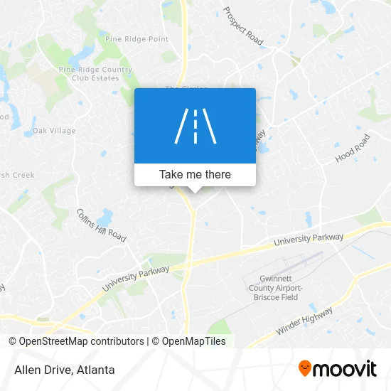 Allen Drive map