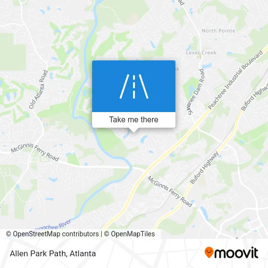 Allen Park Path map