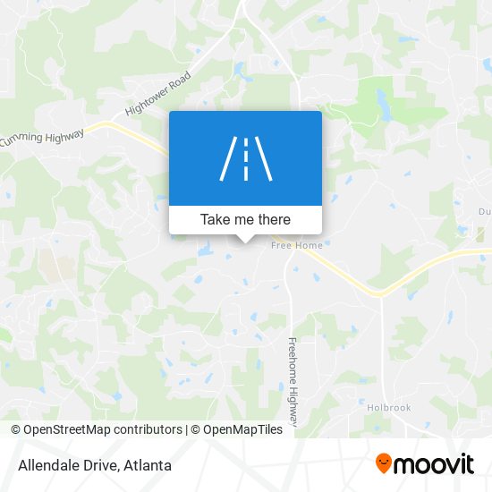 Mapa de Allendale Drive