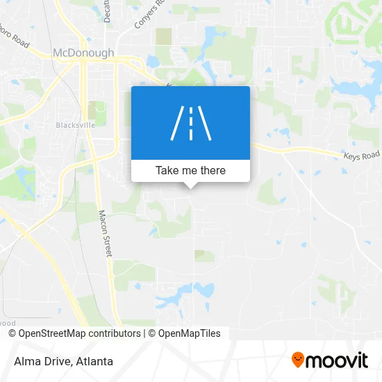Alma Drive map