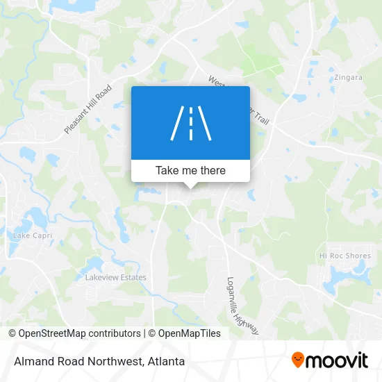 Almand Road Northwest map