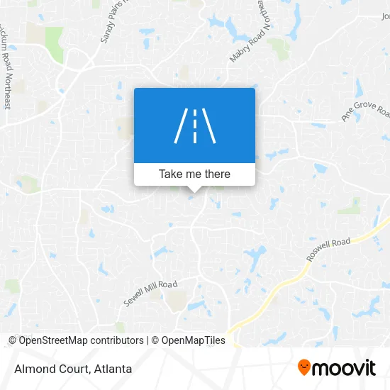 Almond Court map
