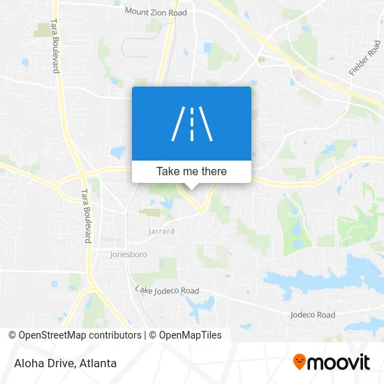 Aloha Drive map