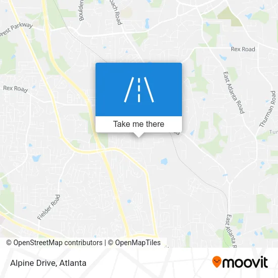 Alpine Drive map