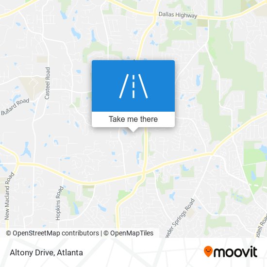 Mapa de Altony Drive