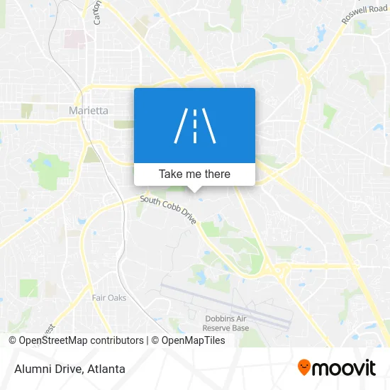 Alumni Drive map