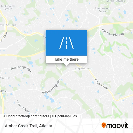 Amber Creek Trail map