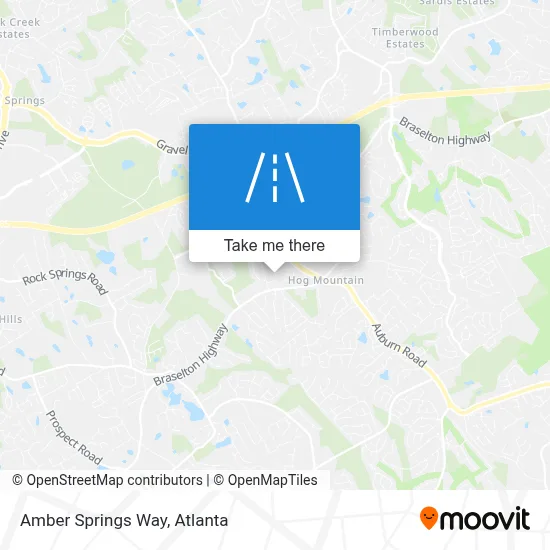 Amber Springs Way map